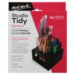 Mont Marte Studio Tidy Storage Box with 96 Compartments | Art & Craft Organizer for Paints, Brushes & Accessories - PAPERTREE