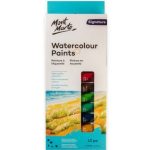 Mont Marte Watercolor Paint 12pc x 12ml Set – High Pigment Transparent Watercolor Paint Tubes for Artists and Students - PAPERTREE