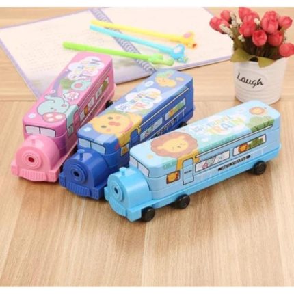 Multi Functional Train Design Metal Pencil Case - PAPERTREE