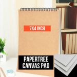 Paper Tree Mini Canvas Pad for Acrylic Water and Oil Color 7x4 Inch - PAPERTREE