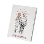 Papertree A5 Lined Notebook Old School Hard Cover Journal 160 Ruled Pages 80 GSM Paper for School Office Writing - PAPERTREE