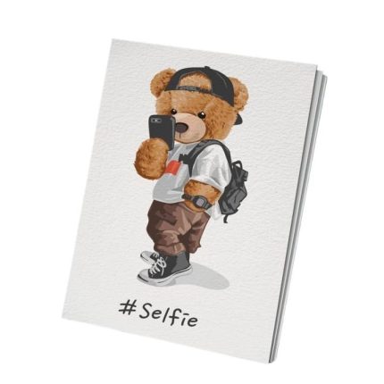 Papertree A5 Lined Notebook Selfie Hard Cover Journal 160 Ruled Pages 80 GSM Paper for School Office Writing - PAPERTREE