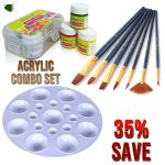 Papertree Acrylic Combo Set Premium Acrylic Painting Kit for Artists, Students, and Creative Hobbyists - PAPERTREE