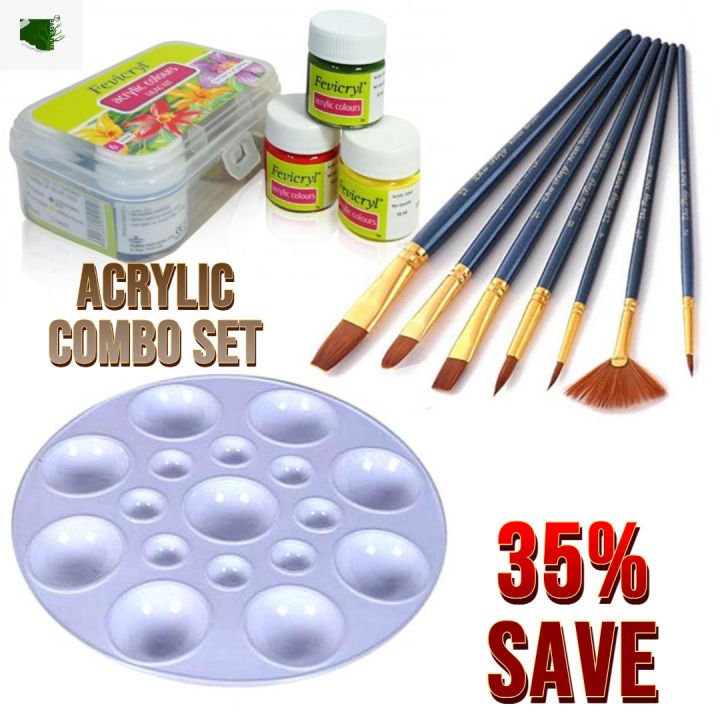 Papertree Acrylic Combo Set Premium Acrylic Painting Kit for Artists, Students, and Creative Hobbyists - PAPERTREE Papertree Acrylic Combo Set Premium Acrylic Painting Kit for Artists, Students, and Creative Hobbyists - PAPERTREE