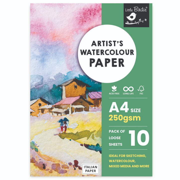 PaperTree Artist watercolor handmade paper 250gsm 10sheets - PAPERTREE
