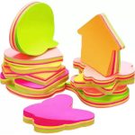 Papertree Assorted Shape Self Sticky Notes Memo Pad - PAPERTREE