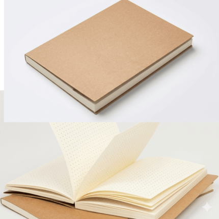 Papertree Dotted Notebook A5 Size Brown Cover - PAPERTREE