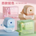 Papertree KBX-3136 Rotary Pencil Sharpener | Kaba Bear Cute Macaron Manual Hand Crank Sharpener for School & Office - PAPERTREE