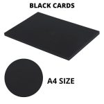 Papertree Premium Cardstock Black Art Card A4 300 GSM 10 sheets - PAPERTREE,