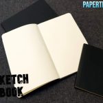PAPERTREE Sketch Book A5 Size Handy Sketch Notebook Black Cover | Premium Drawing & Sketching Book for Artists and Students - PAPERTREE