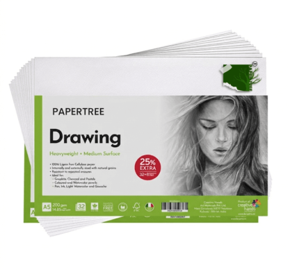 Papertree Sketching & drawing Papers 200GSM A5,40 Sheets - PAPERTREE