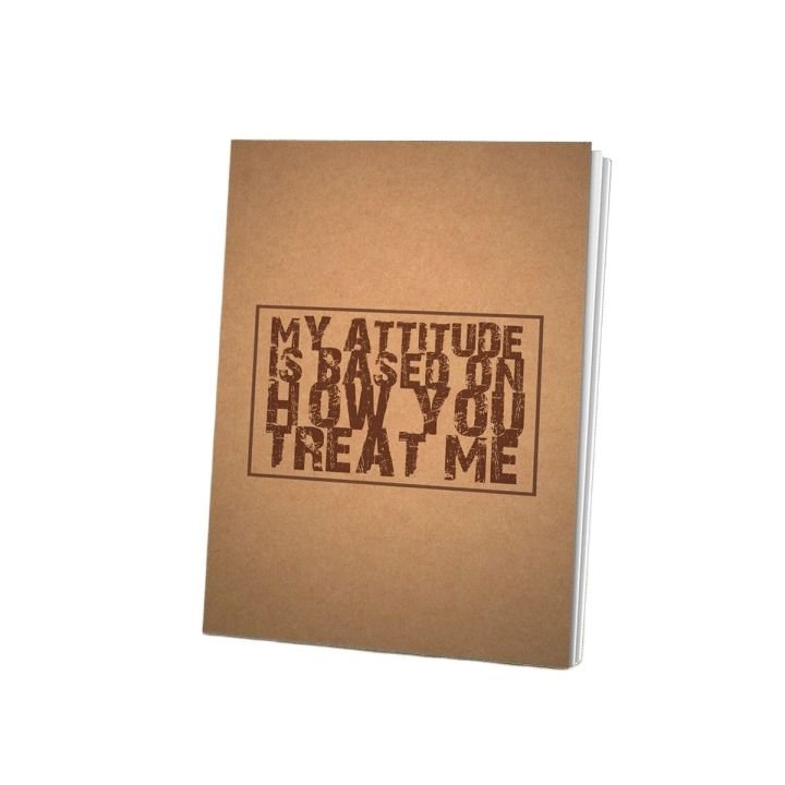 PaperTree Vintage A5 Sketchbook Notebook My Attitude 80 Sheets for Drawing & Sketching - PAPERTREE PaperTree Vintage A5 Sketchbook Notebook My Attitude 80 Sheets for Drawing & Sketching - PAPERTREE