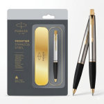 Parker Frontier Stainless Steel Ball Pen Refillable Premium Metal Writing Pen - PAPERTREE
