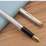 Parker Sonnet Cascade Silver GT Fountain Pen | Premium Silver Luxury Writing Pen - PAPERTREE