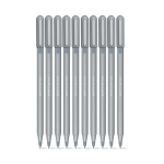 Pentonic Frost Ball Point Pen Tip Size 0.7mm 10 pcs pack - Black/Blue/Red - PAPERTREE,