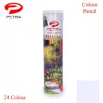 Petra 24 Color Pencil Set Round Tin Multicolor – Premium Colored Pencils for Drawing, Sketching & Coloring - PAPERTREE