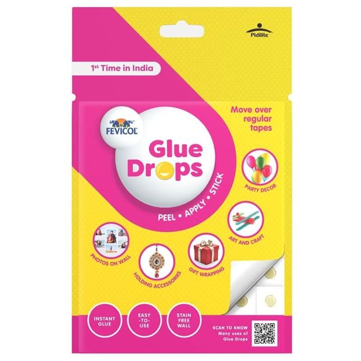Pidilite Fevicol Multi Use Glue Drops | Easy Adhesive for Decorations, Crafts & DIY Projects - PAPERTREE Pidilite Fevicol Multi Use Glue Drops | Easy Adhesive for Decorations, Crafts & DIY Projects - PAPERTREE