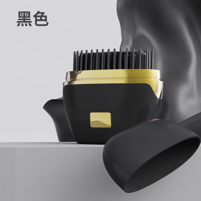 Portable Hair Straightener Brush Rechargeable Electric Hair Brush Straightening Brush for Home & Travel - PAPERTREE