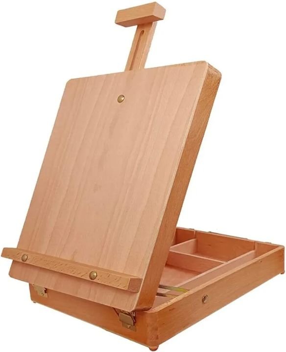 Portable Wooden Art Easel with Paper Tray & Palette | Adjustable Desktop Studio Easel for Artists - PAPERTREE Portable Wooden Art Easel with Paper Tray & Palette | Adjustable Desktop Studio Easel for Artists - PAPERTREE