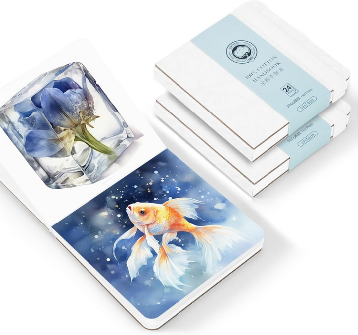 Potentate Square Watercolor Journal 100% Cotton Hot Press Watercolor Sketchbook 48 Sheets - PAPERTREE Potentate Square Watercolor Journal 100% Cotton Hot Press Watercolor Sketchbook 48 Sheets - PAPERTREE