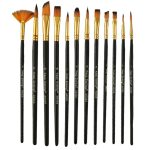 Premium Artist Painting Brush Mix Set 12 Pcs - PAPERTREE