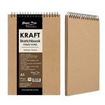 Premium Brown kraft toned A5 Art Sketch Pad for Fast Sketching, Pencils, Pastels, Charcoal - PAPERTREE