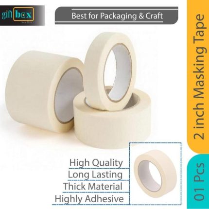 Premium Masking Tape Off White Adhesive Tape 1inch & 2inch - PAPERTREE