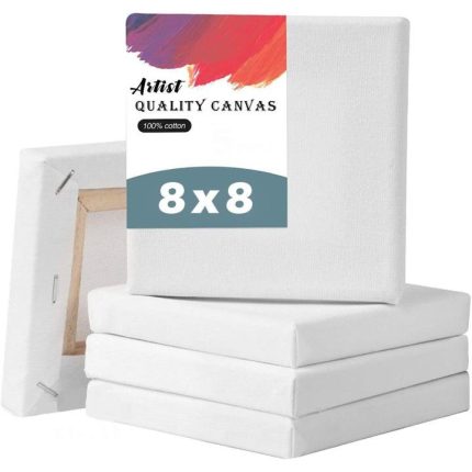 Premium White Canvas 8x8 Inch - PAPERTREE