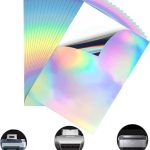 Seven Color A4 Holographic Printable Vinyl Sticker Paper 20 Sheets Waterproof Clear Self-Adhesive Sticker Paper for Inkjet & Laser Printers - PAPERTREE