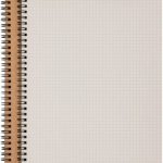 Square Grid Spiral Notebook Kraft Cover | Wirebound Journal with Natural Shade Pages | Grid Writing Notebook - PAPERTREE