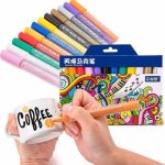 STA Acrylic Paint Marker Pens 12 Colors Permanent Art Markers Set - PAPERTREE