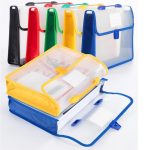 Transparent PP File Bag Snap Button Document Organizer Folder 1 Piece - PAPERTREE