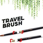 Travel Watercolor Paint Brush No.8 with Reversible Cap – Premium Portable Brush for Watercolor, Gouache & Acrylic Painting - PAPERTREE