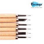 Wood Carving Tool Set 6 Pieces Craft Carving Knife Set with Sharp Steel Blades for Woodworking and DIY Projects - PAPERTREE