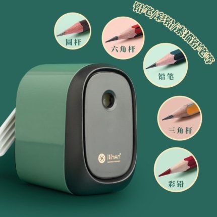 Xuanhan Hand Crank Pencil Sharpener Portable Auto Feed Art Pencil Sharpener for Students - PAPERTREE