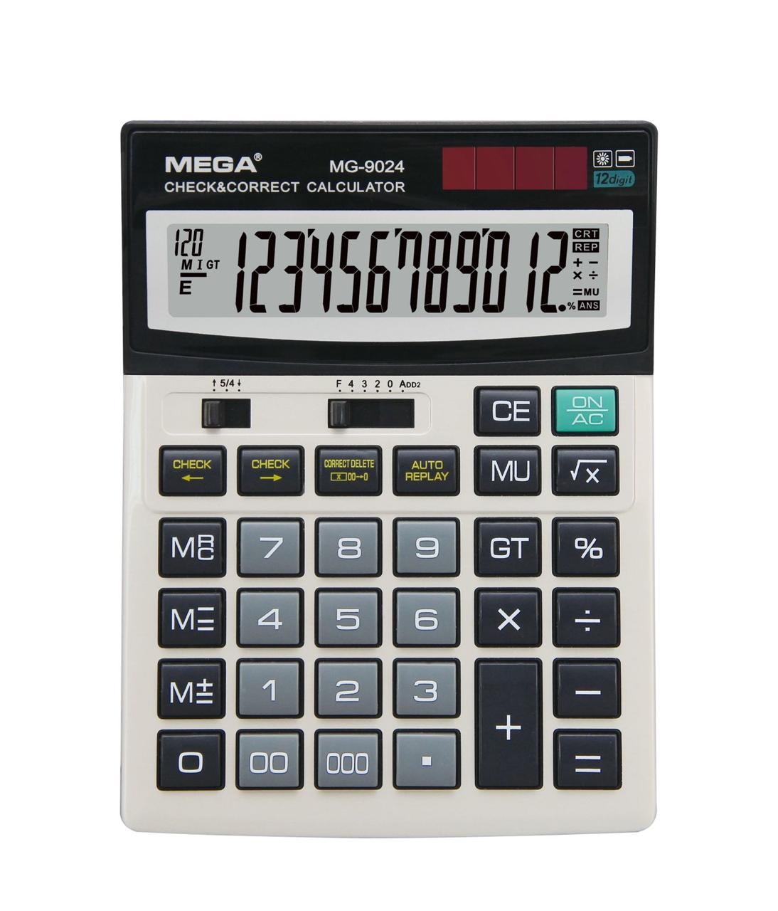 WhatsApp Image 2026-10-06 at 10.30.01 (1) MEGA MG-9024 12-Digit Check & Correct Electronic Calculator - Image 1