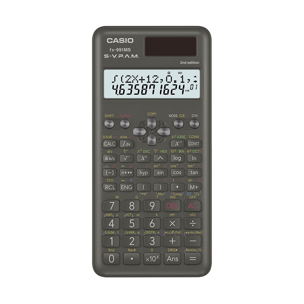 Casio fx-991MS Black-2nd Edition Non Programmable Scientific Calculator Casio fx-991MS Black-2nd Edition Non Programmable Scientific Calculator