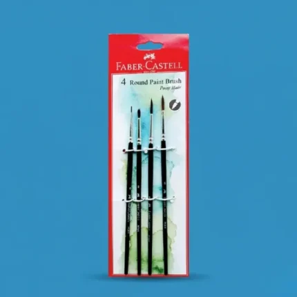 Faber-Castell Pony Hair Brush Set – Pack of 4