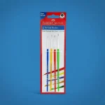 Faber-Castell Tri-Grip Round Brush Set – Pack of 4
