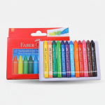 Faber‑Castell Wax Crayon 90mm (12Pcs)
