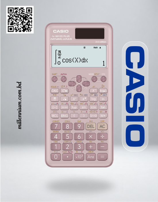 Casio FX-991ES PLUS 2nd Edition pink non-programmable scientific calculator - Millennium