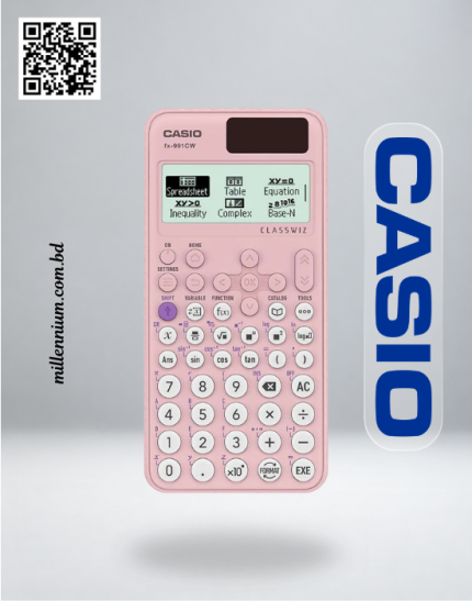 Casio FX-991CW pink non-programmable scientific calculator - Millennium