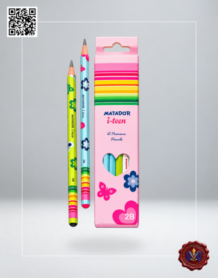 Matador i-teen 2B pencils 12-piece pack for school and everyday writing - Millennium