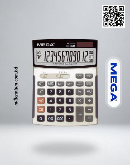 MEGA MG-9025 12-digit desktop electronic calculator -millennium