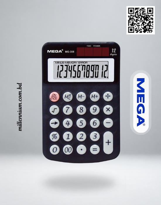 MEGA MG-308 12-digit electronic calculator - millennium
